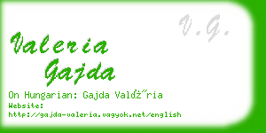 valeria gajda business card